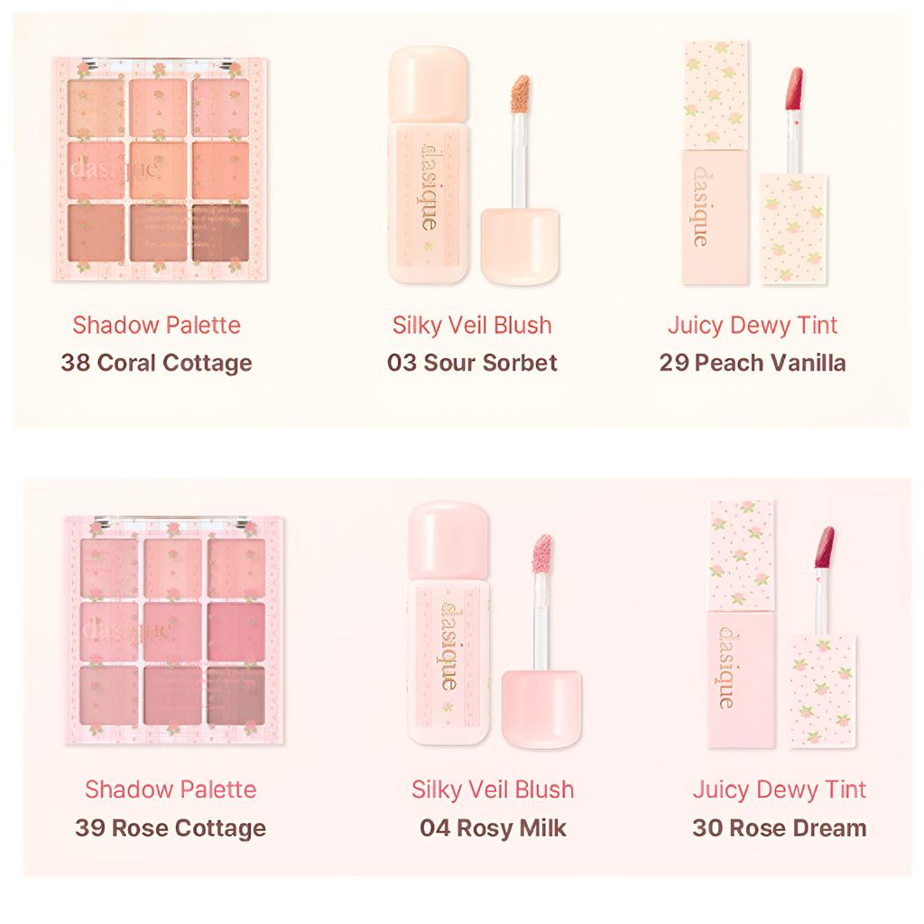 DASIQUE Shadow Palette – Coral Cottage / Rose Cottage