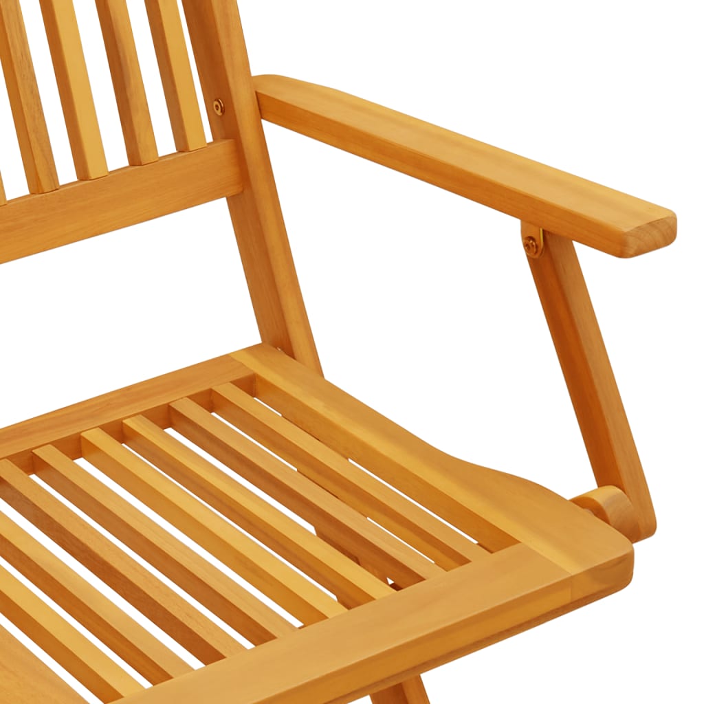 3 Piece Foldable Bistro Set Solid Acacia Wood