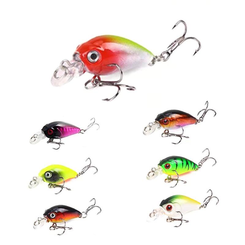 4.5cm 4g 1pcs Mini Minnow Fishing Lure Crank Wobblers Hard Bait Jig TopWater SwimBait Crankbait Carp Bass Pesca Fishing Tackle