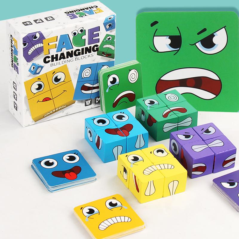 Kids' Wooden Magic Cube Battle Game - Educational and Fun Early Learning Toy