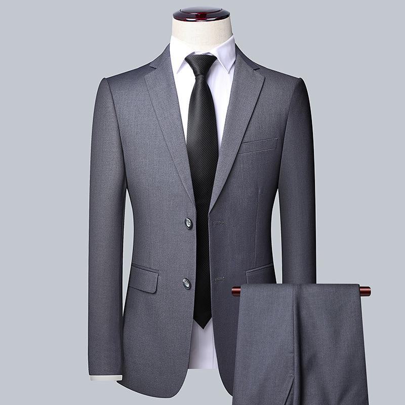 601 Men's Slim Fit Business Suit - Professional Formal Attire for Work and Interviews