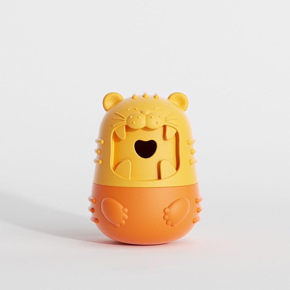 Dog Indestructible Treat Dispenser Ball - Interactive Slow Feeder Bowl Toy for Small/Medium Dogs to Burn Energy,