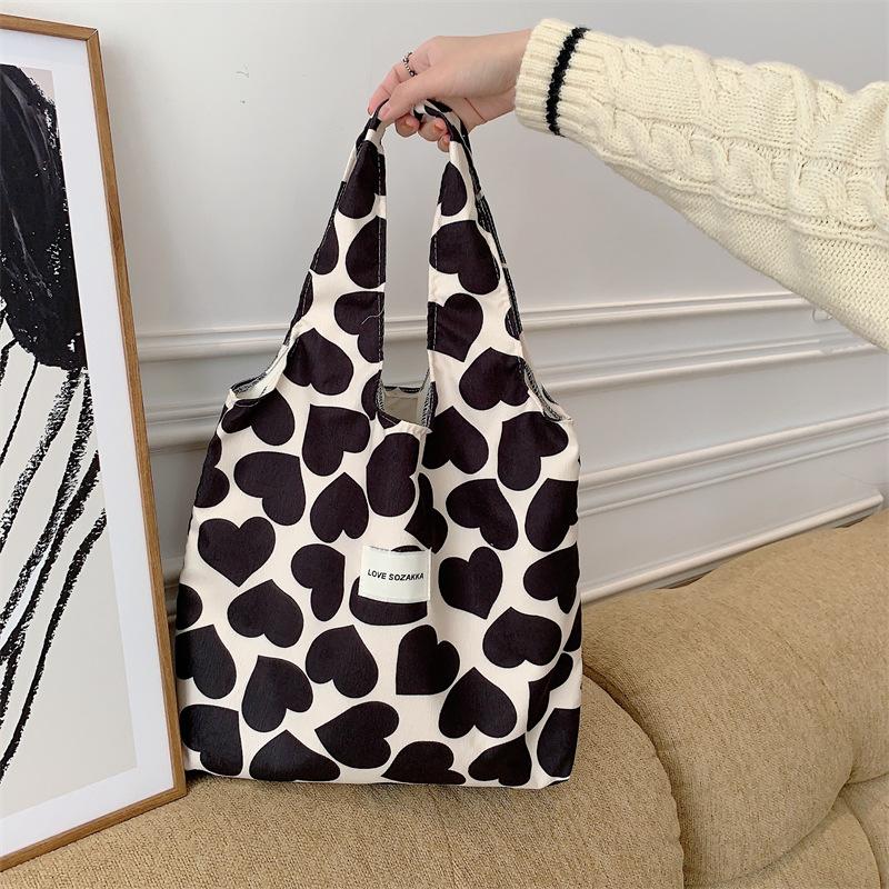 

Сумка-жилет Corduroy Love, корейская студенческая сумка через плечо, холщовая сумка подмышкой, ручная сумка для покупок