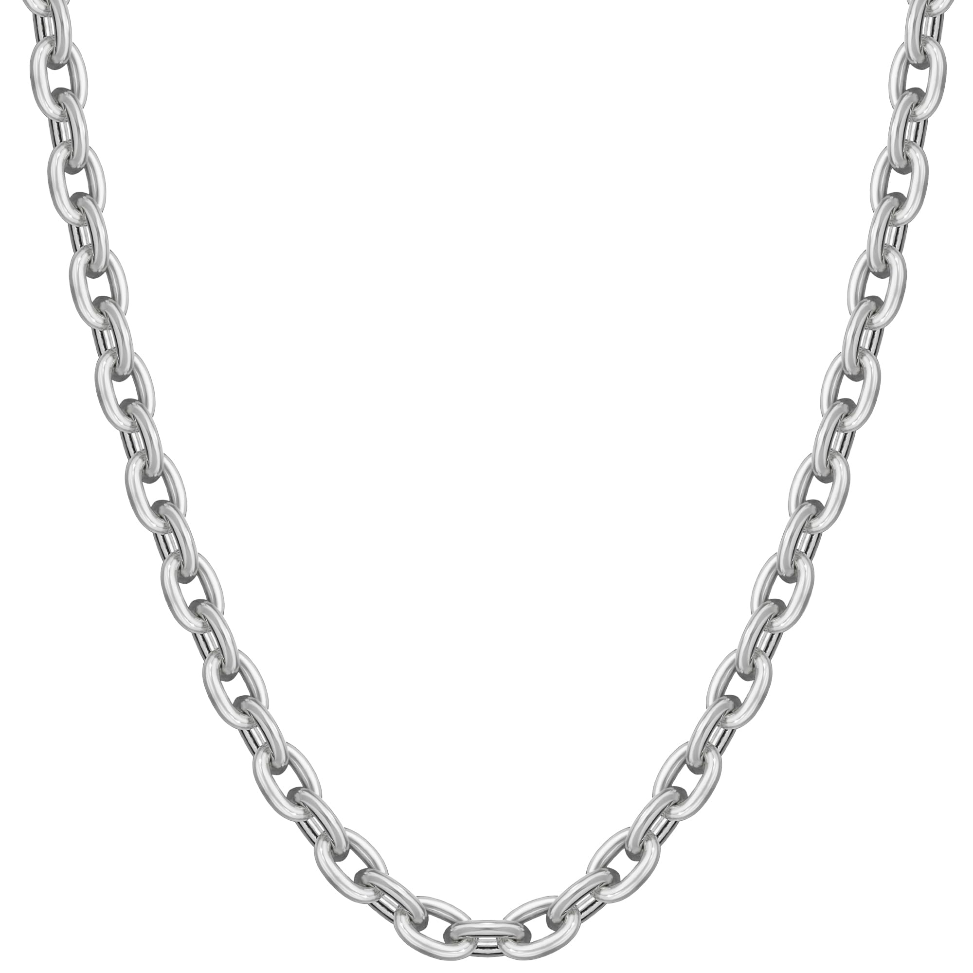 

Серебряное колье-цепочка Азуки 925 пробы для мужчин и простая [Shinjuku Kura] цепочка, прибл.. 5,3 мм шириной, 45-80 см (45см), Женщины, Толстые,