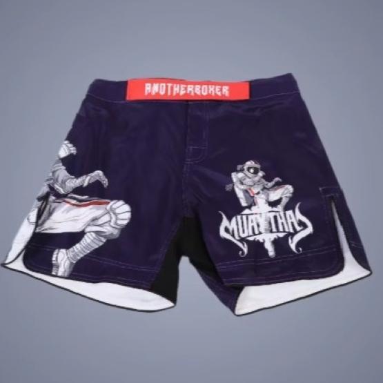 MMA UFC Martial Arts Muay Thai Shorts Pants Kickboxing Boxing Fight Unisex Men Women Kid Quick Dry Print Elastic Polyester Training Trunk