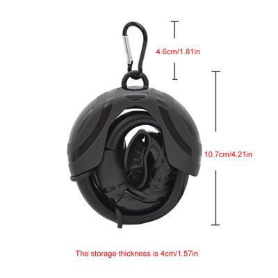 Silicone Snorkel Tube Roll Up Snorkel with Storage Case Wet Breathing Tube Flexible Diving Snorkel for Water Sports