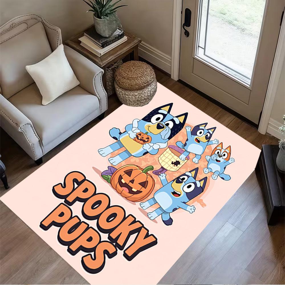 Halloween Costumes Party Floor Rug Office Rug Perfect for Dormitory Playrooms Living Rooms Kitchen Anti-slip Rug Office Home Decor