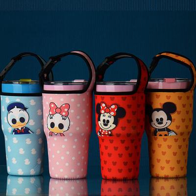 Mickey Bear Fish Beverage Cup Mug Cover for Yeti Rambler Glass Bag Holder Sleeve