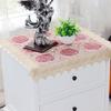 High-End Embroider Bedroom Nightstand Cover Fabric Craft Cover Cloth Embroidered Idyllic European Dust Towel Tablecloth Tablecloth Square Towel