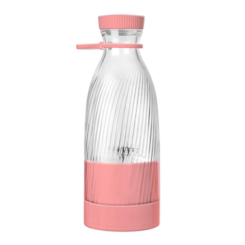 

Съедобная пластиковая соковыжималка для ПК, портативная зарядная маленькая чашка для сока, студенческая домашняя многофункциональная соковыжималка, чашка для соковыжималки розовый