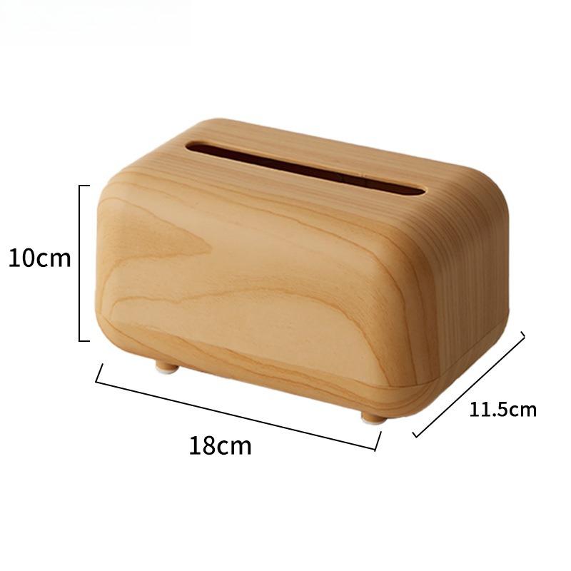 New Light  Tissue Box, Living Room, Nordic Style Imitation Wood Grain Magnetic Suction Paper Box,  Tissue Box