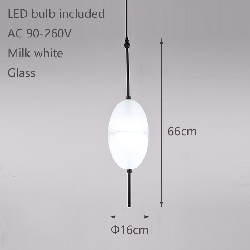 Nordic Creative Blue Glass Pendant Light Gradient Glass Pendant Light Hotel Lighting Bar Restaurant Decoration LED Lights