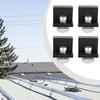 4 Pcs Aluminum Alloy Black Edge Press Edge Card Solar Panel PV Bracket Accessories Press Block Solar PV Mounting Clamp Set