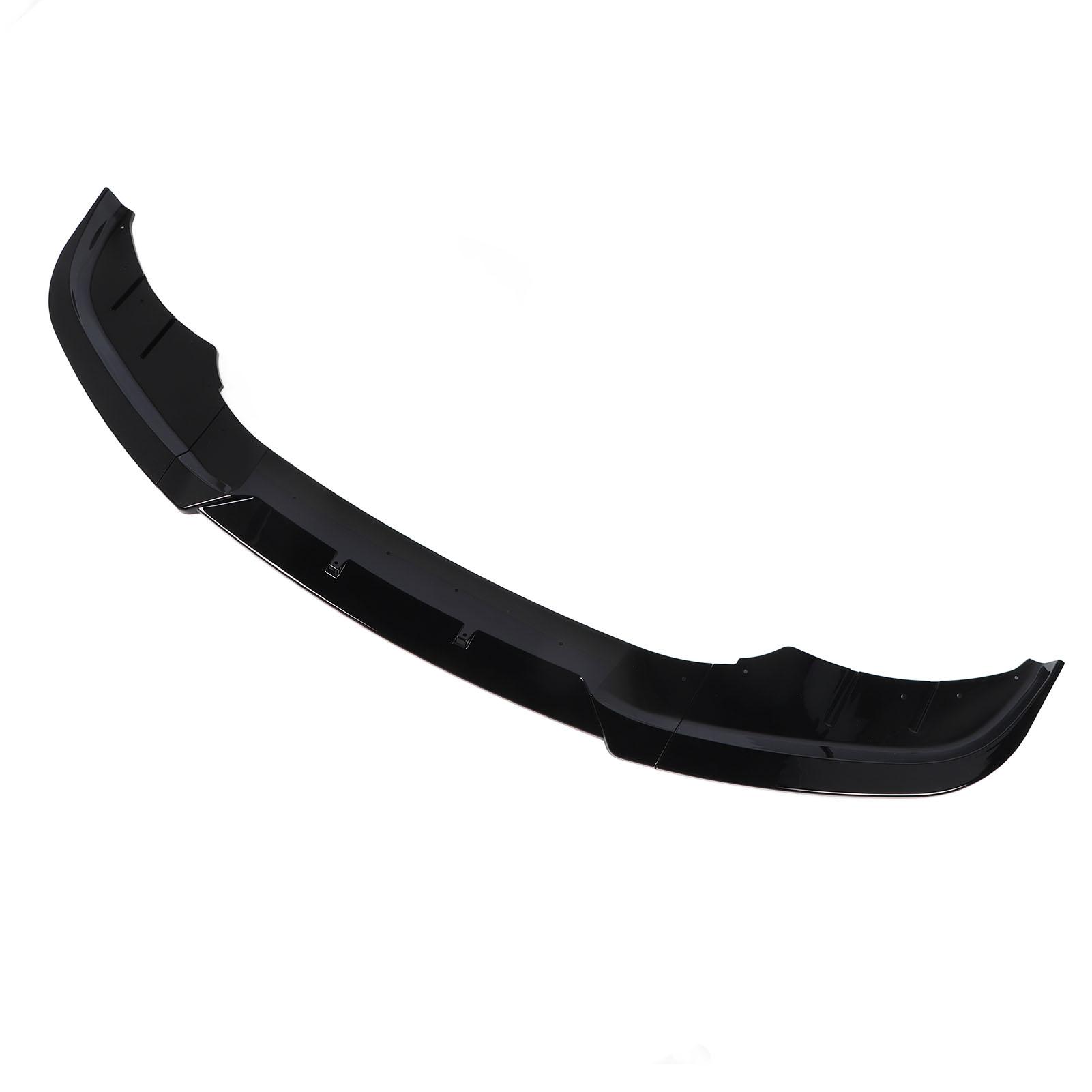

3Pcs Front Bumper Lip Spoiler Sporty Style Front Lip Spoiler Splitter Protector for 5 Series F10 F11 LCI Standard 2015 Glossy Black