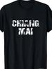 Vintage Chiang Mai Thailand Palms Graphic Tee for Men Travel Lover Pc S XXXL