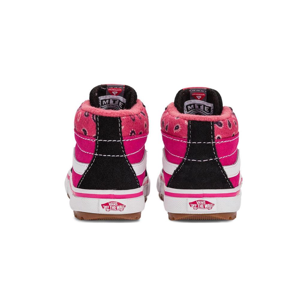 Vans Sk8 Mid Top Learning Shoes Black Pink Baby Shoes VN0A5KRNB9P