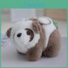 Adorable Plush Panda Keychain With Clover Charm And Soft Mink Fur Teddy Accessory
