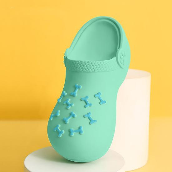 Squeaky Slipper Dog Chew Toy Bite Resistant Boredom Relief Simulated Shoes Interactive Toy Puppies Teething Cleaning Toy
