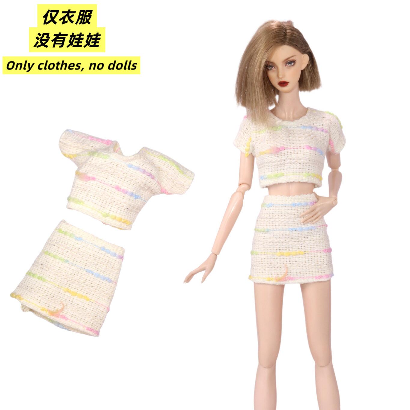 

30Cm Doll Clothes Fashion Daily Wear Short Sleeve Tops Bustier Dresses Dress-Up Clothing For 1/6 Fr Supermodel Doll Accessories For 30cm Doll