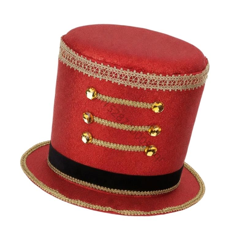Elegant Band Cap For Holiday Parades Adult Unisex Toy Soldier Hat With Adjustable Head Size AXYD
