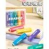 Hexagonal Pencil Shaped Eraser Clean Wiping No Trace Debris Collecting Boxed Erasers For Students