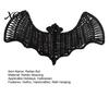 Spookhuis Feest Decor Geweven Rotan Vleermuis Muurhanger Decoratie, Halloween Handgemaakte Zwarte Vlechtwerk Vleermuis, Seizoensgebonden Decoraties 3D Eng Rustiek