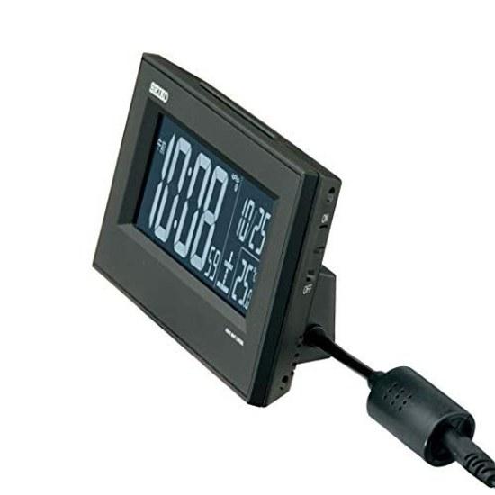 Seiko Clock Tabletop 01 Black Main Body Size Alarm Radio-controlled AC Digital BC413K