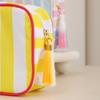 New Stripes Makeup Bag Simple & Fresh Cosmetic Pouch for Travel Portable Toiletry Organizer Polyester Lipstick Storage Case