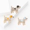 Fashion Dog Brooch Fun Animal Pin Unique Alloy Brooch Animal Shape Bagde Perfect for Everyday Wear or Special Occasions