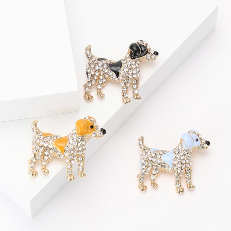 Fashion Dog Brooch Fun Animal Pin Unique Alloy Brooch Animal Shape Bagde Perfect for Everyday Wear or Special Occasions