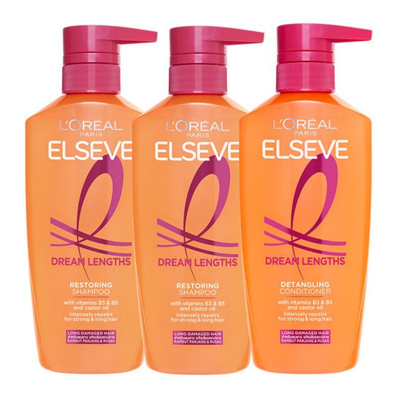 [Set of 3] Dream Length Shampoo and Conditioner 3 conditioners
