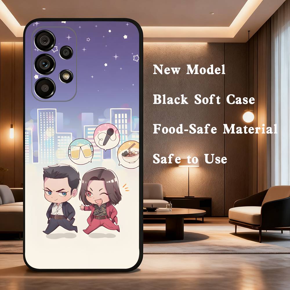 

Game Y-Yakuza 0 Phone Case For Samsung Galaxy A73,31,8,9,53,32,72,41,J7,52,71,22,Note Soft Black Silicone Cover SamsungA72