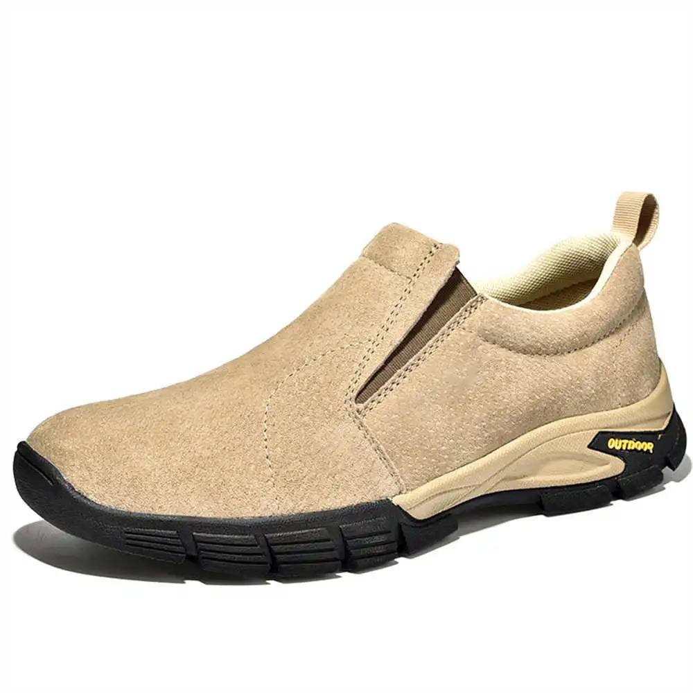 Demi-season Round Tip Beige Tactical Sneakers Vip Shoes Men Summer Hiking Shoes Sports Genuine Kawaiis Outing YDX1