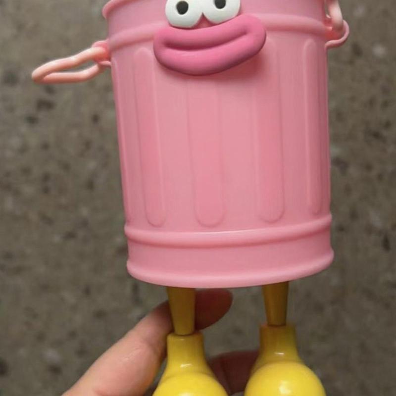 2Pcs Cartoon Pen Cup Multipurpose Desk Pen Organiser Case Makeup Brush Storage Container Office Desk Accessories