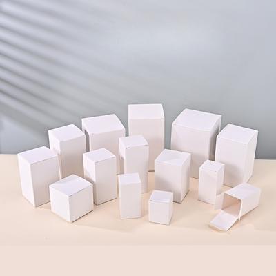 White Square Cardboard Box Multi Purpose Cardboard Boxes Sizes To Choose From Jewelry Gift Small Commodity Lipstick Earrings Perfume Sample Box