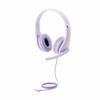 ELECOM Headphones for Children [3.5mm Connection 4 Poles] with Rotating Microphone Arm Purple HS-KD01TPL Width 121 X Depth 43 X Height 122 Mm (cable N