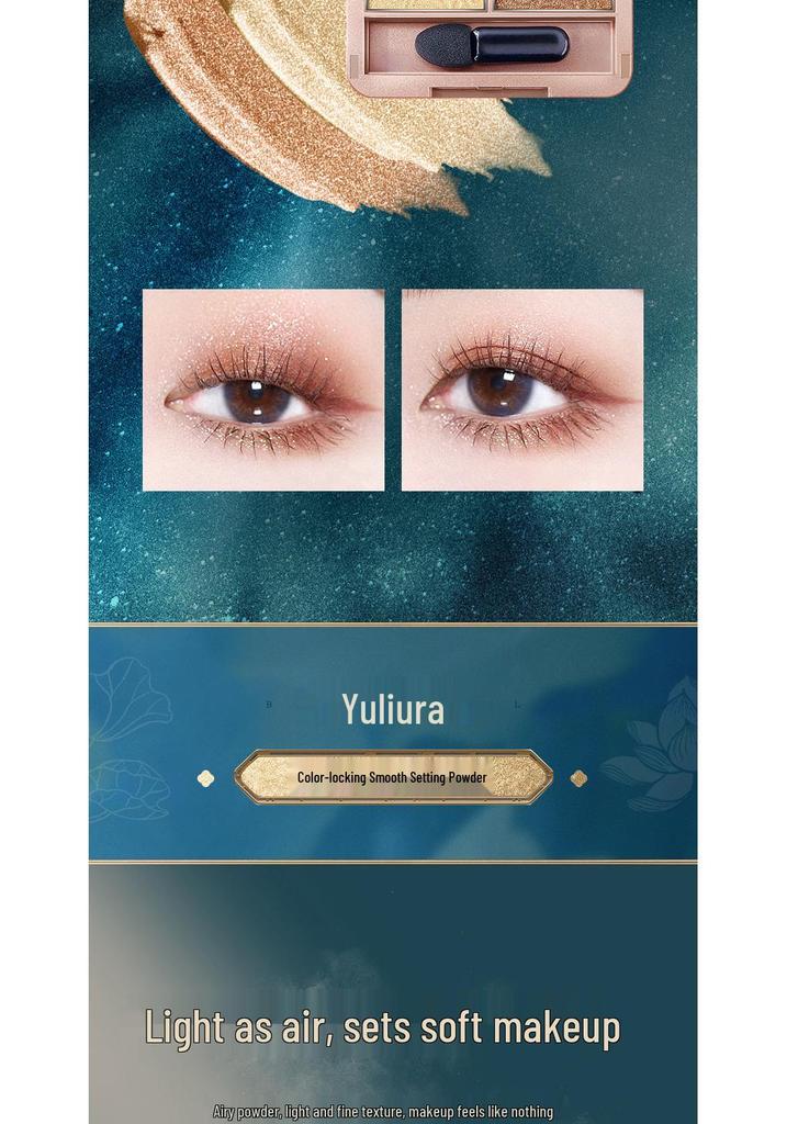 Yuli Yula 8-Piece Makeup Set: Lipstick, Cushion, Setting Powder, Eyeshadow Palette, Mascara, Eyeliner, Concealer