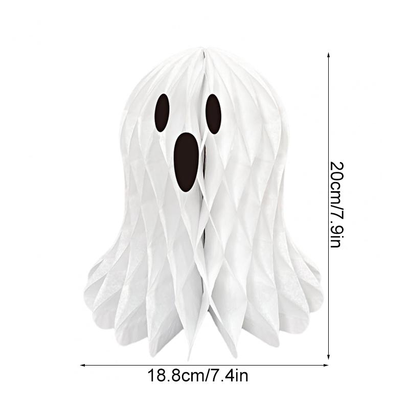 Halloween Ghost Hive DIY Hangings Atmosphere Props White Creative Design Paper Funny Handicrafts Hom Party Decoration Various Size