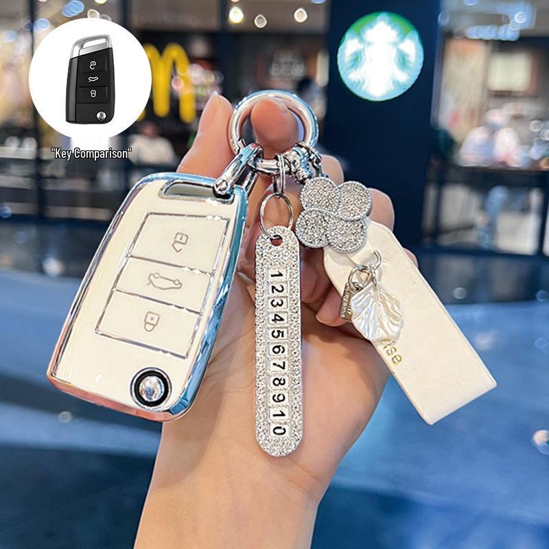Volkswagen Passat Key Cover for 2017/18 Models - Dedicated SAIC Passat Car Key Shell with Buckle