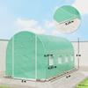 Greenhouse Film 4 x 2 m, Waterproof Garden Film with Door, 8 Windows, UV Protection, Tear-Resistant Polyethylene FILM ONLY Green
