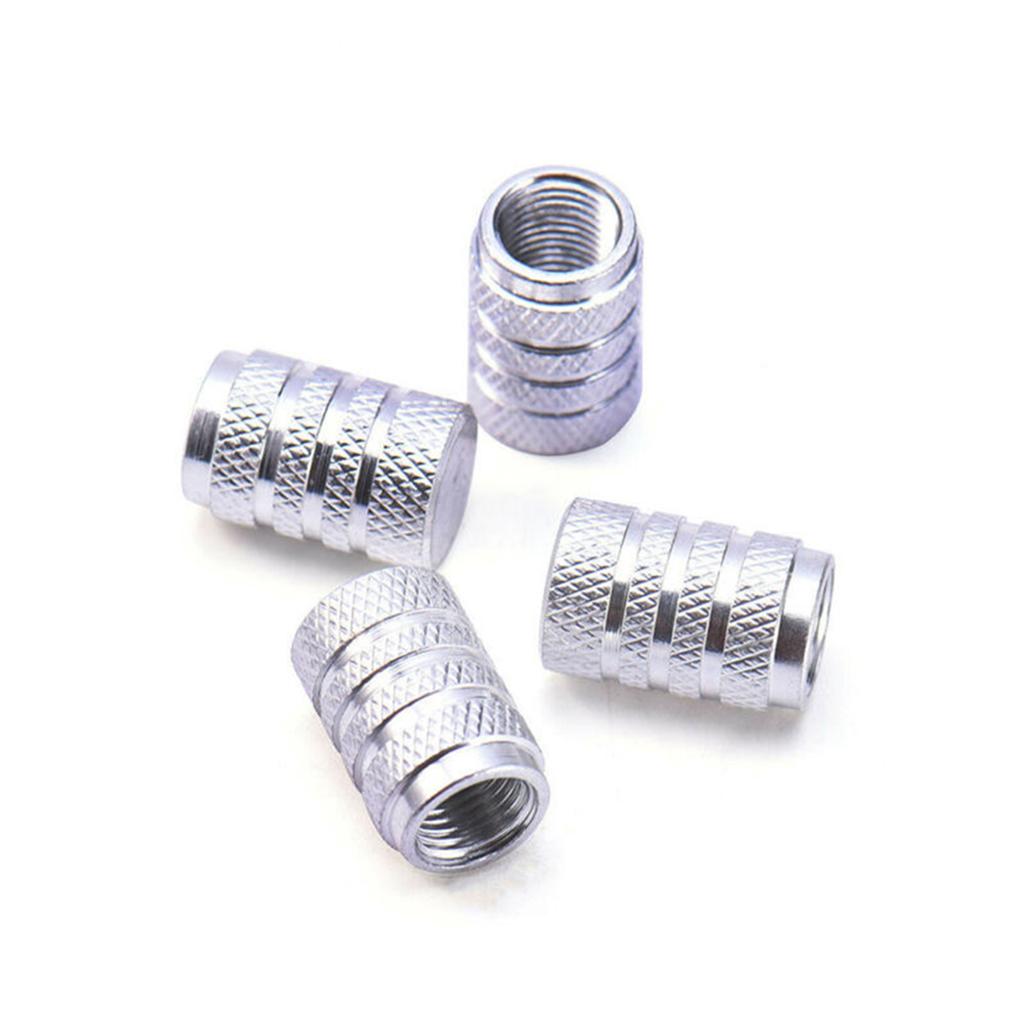 4 pezzi in lega di alluminio per auto, pneumatici, pneumatici, valvola di pressione dell'aria, tappo dello stelo, parapolvere