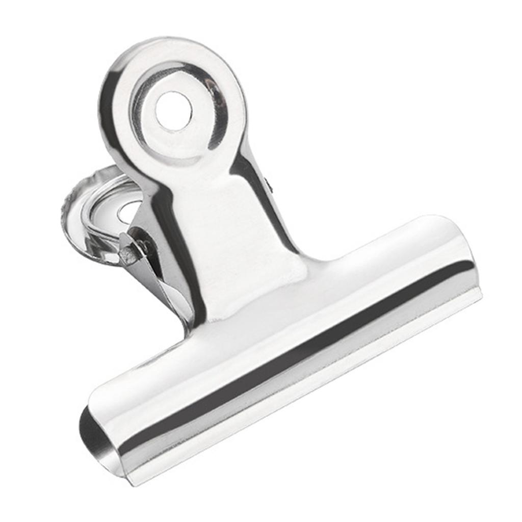 10 buc. Clips Metalic pentru Fișiere din Oțel Inoxidabil Suporturi Metalice pentru Bilete de Birou Prindere Puternică Fixatoare pentru Documente Set Organizator Documente Materiale Școlare