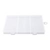 Organizer Storage Box 3 Grids Multifunctional With Cover Space Saving Jewelry