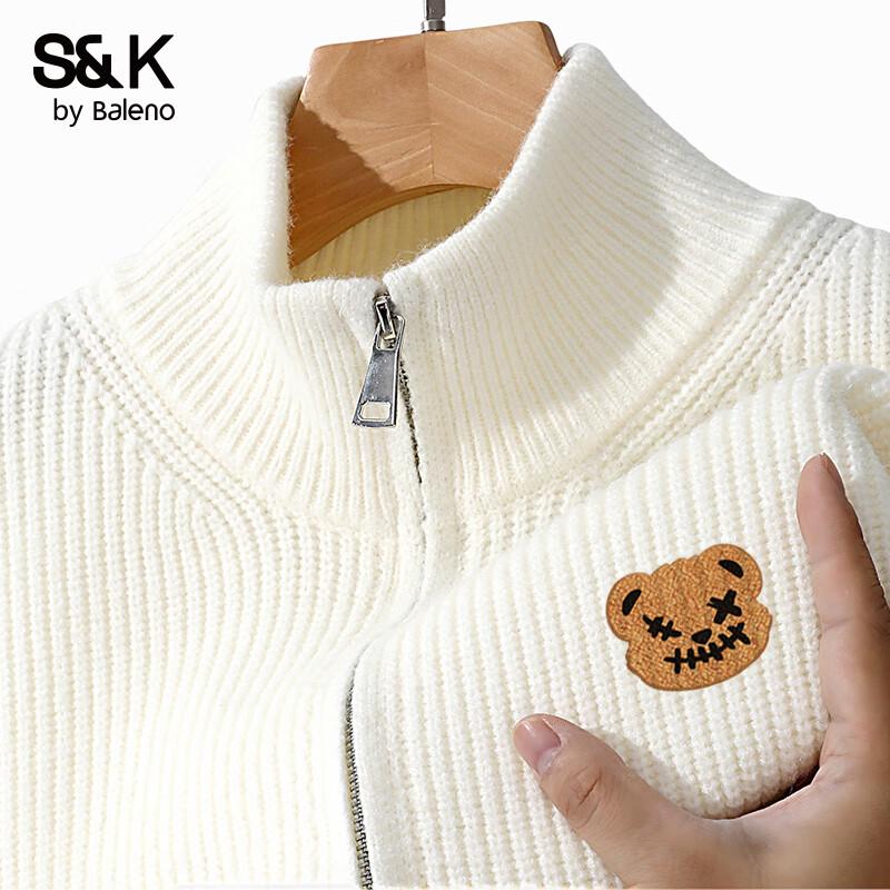 Baleno Men s Stand Collar Double-Zip Knit Cardigan 2XL