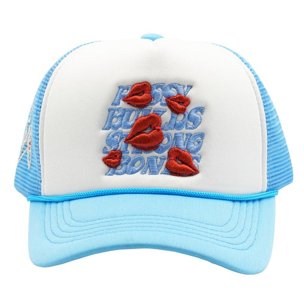 

Cotton Letters Lip Baseball Letter Embroidery Sunshade Cap Casual Truck Caps Men