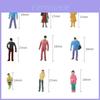 Colorful Plastic Miniature Figurine Models Set Of 100 In 1 To 200 Scale For Collectors