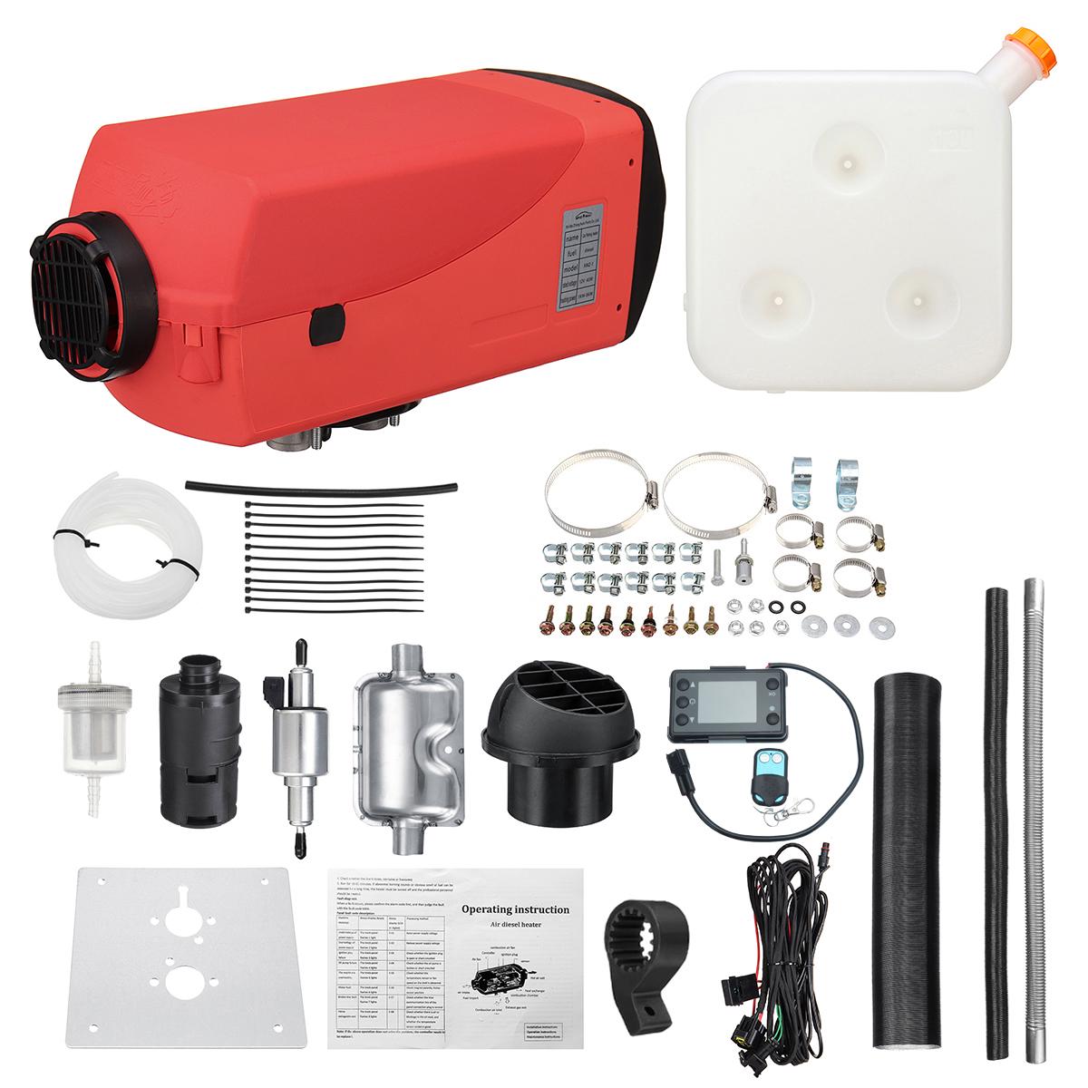 

12 В 8 кВт автомобильный обогреватель дизельный воздухонагреватель ЖК-дисплей термостат пульт дистанционного управления для автомобиля лодка RV дом на колесах прицеп грузовики с глушителем