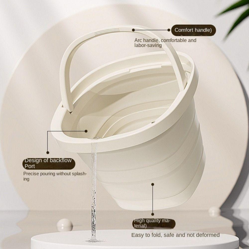 Space-Saving Foot Soaking Bucket Multifunctional Outdoor Fishing Bucket  For Car Wash, Camping