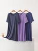 Women's Plus Size Short Sleeve Loose Sleepwear Dress