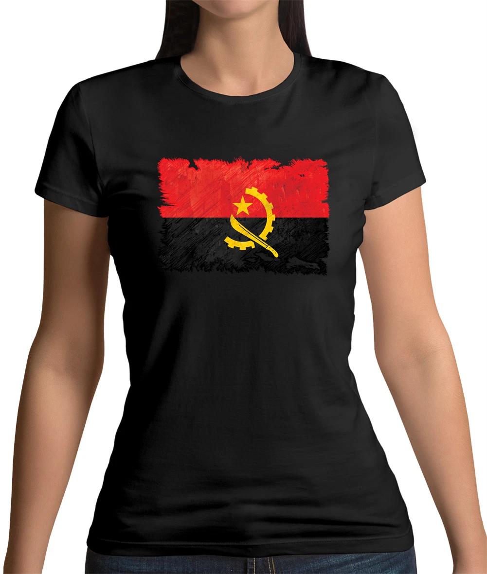 Angola Flag Womens T-Shirt - Luanda - Africa - Country - World - Flags - Gift XXXXL